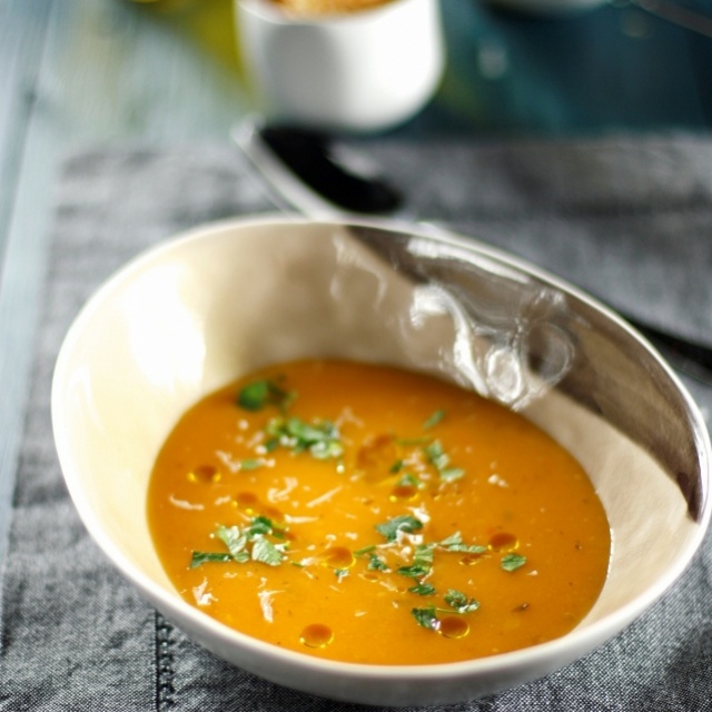 Soupe toscane au potiron et à la tomate